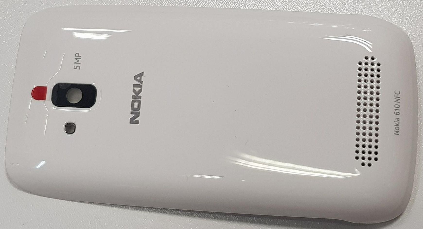 Podzespoły do telefonu Nokia Nowa Oryginalna Obudowa Lumia 610 Biała