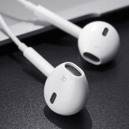 SŁUCHAWKI PRZEWODOWE DOUSZNE VEGA COLORS EARPODS USB-C TYPE C NEW CHIP BIAŁE - zdjęcie 2