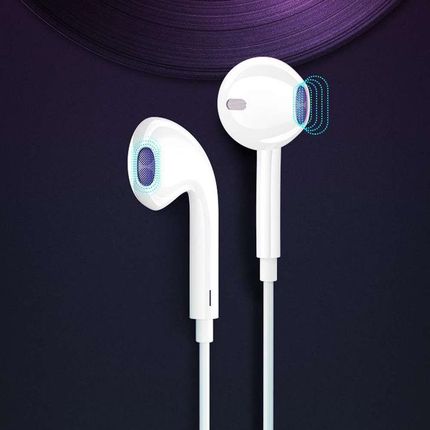 SŁUCHAWKI PRZEWODOWE DOUSZNE VEGA COLORS EARPODS USB-C TYPE C NEW CHIP BIAŁE - zdjęcie 5