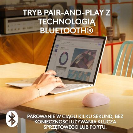 Logitech M240 Różowy (910007121) - zdjęcie 2