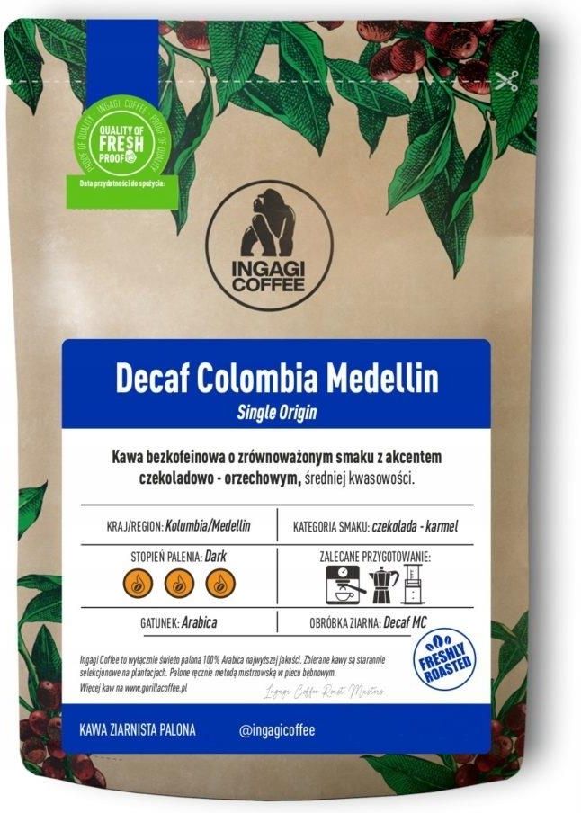 Kawa Ingagi Coffee Ingagi Decaf Columbia Medellin Ziarno G Ceny I