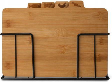 Konighoffer 4X Bambusowa Deska Do Krojenia +Stojak - zdjęcie 2