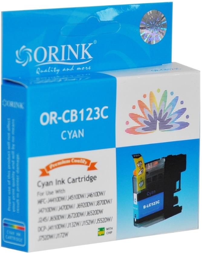 Tusz Orink Lc123C Do Drukarek Brother Mfc J4410Dw Dcp J4110Dw