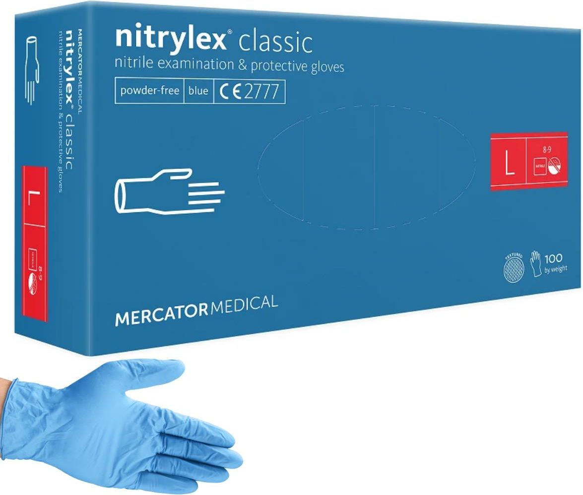 Mercator Medical Rękawice Nitrylowe Mercator Nitrylex Classic