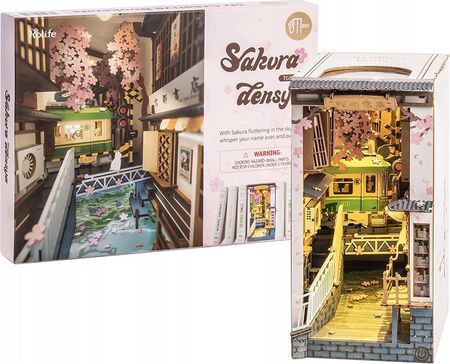 Ateneum Składany Drewniany Model Led Sakura Densya Puzzle - zdjęcie 2