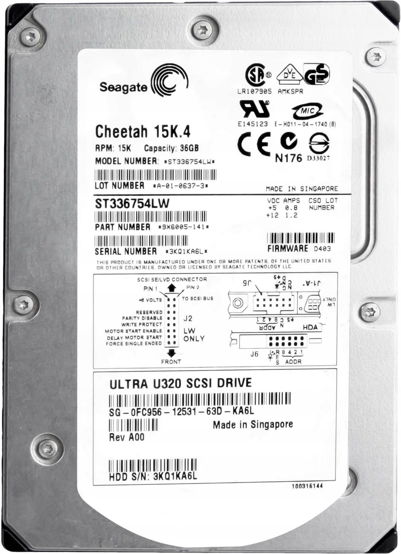 Dysk Serwerowy Dell Gb K Mb Scsi St Lw Fc