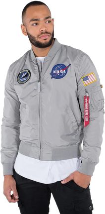 Kurtka Dwustronna Alpha Industries MA-1 TT NASA Reversible II 186101 31 - Srebrna - zdjęcie 3
