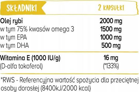 Biowen Omega 3 Forte 90kaps. - zdjęcie 2