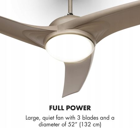 Klarstein Wentylator Sufitowy Ø132Cm Lampa Pilot - zdjęcie 4