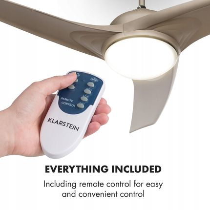 Klarstein Wentylator Sufitowy Ø132Cm Lampa Pilot - zdjęcie 5