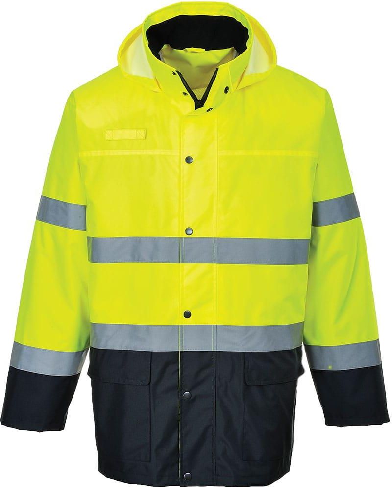 Portwest Kurtka Dwukolorowa Ostrzegawcza Lite Traffic Yellow Navy Xl