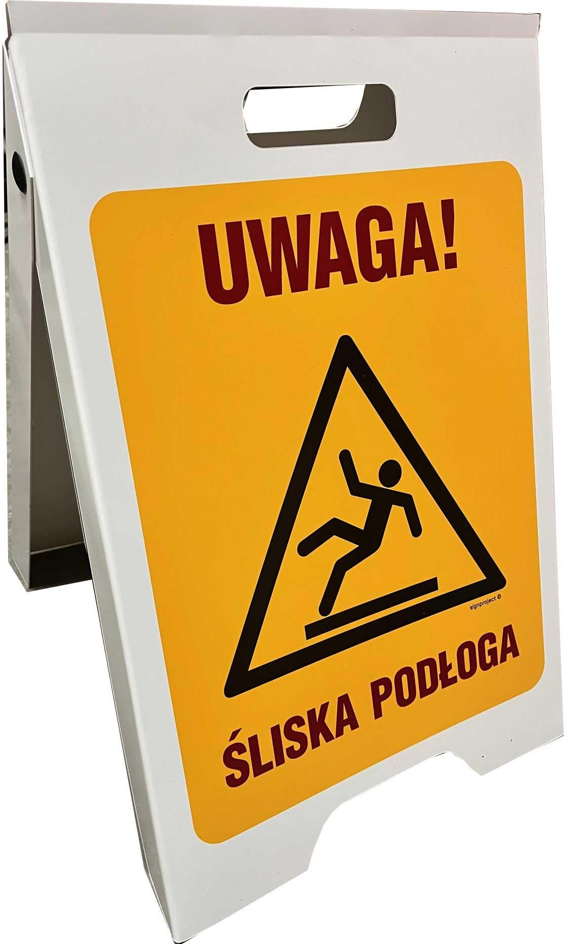 Libres Polska Sp Em020 Potykacz Uwaga Śliska Podłoga 33x51 Cm Pn