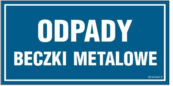 Libres Polska Sp Nd019 Odpady Beczki Metalowe 60X30 Cm Pn Płyta 1Mm