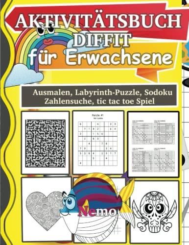 Aktivitätsbuch für Erwachsene Mit verschiedenen entspannenden