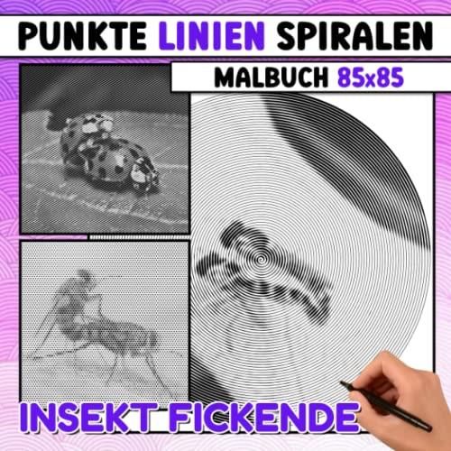 Insekt Fickende Punkte Linien Spiralen Malbuch Inklusive Bilder Von