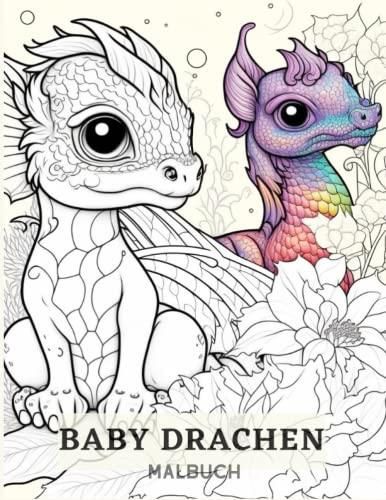 Baby Drachen Malbuch Ein Malbuch F R Erwachsene Und Kinder Mit