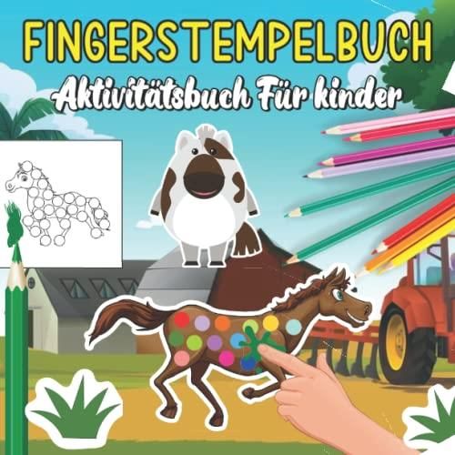 Fingerstempelbuch Aktivit Tsbuch F R Kinder Fingermalbuch Bilder F R