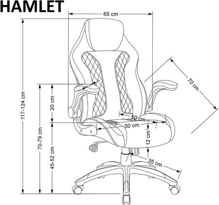 Halmar Hamlet Czarno-Popielaty VCHHAMLETFOT - zdjęcie 6
