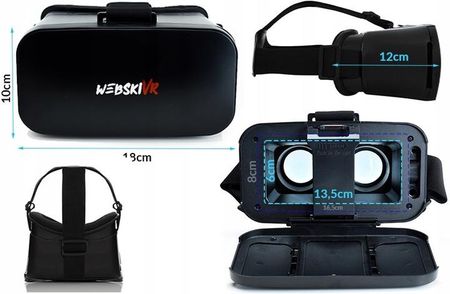 Webski Okulary VR V6 Premium Czarne - zdjęcie 5