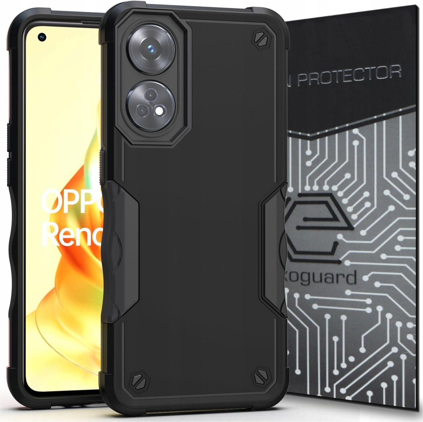 Exoguard Case Etui Pancerne Szkło Do Oppo Reno 8T 4G Etui na