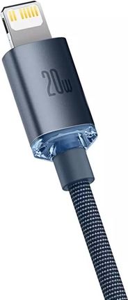 Baseus Câble Crystal Shine Series Câble Usb Pour Une Charge Rapide Et Un Transfert De Données Usb Type C - Lightning 20W 2M Noir - zdjęcie 3