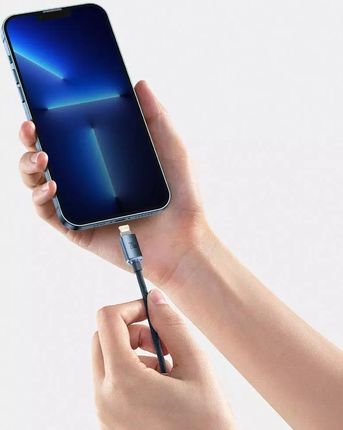 Baseus Câble Crystal Shine Series Câble Usb Pour Une Charge Rapide Et Un Transfert De Données Usb Type C - Lightning 20W 2M Noir - zdjęcie 6