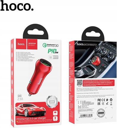 Hoco Z38 Ładowarka Samochodowa Type C Pd20W Qc3.0 - zdjęcie 3