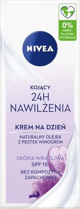 Krem Nivea Nivea Łagodzący Skóra Wrażliwa Spf15 na dzień 50ml - zdjęcie 5