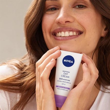 Krem Nivea Nivea Łagodzący Skóra Wrażliwa Spf15 na dzień 50ml - zdjęcie 4