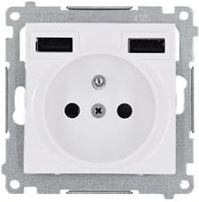 Kontakt Simon Gniazdo Pojedyncze Z Ładowarką 2Xusb Biały Dgz1Zusb2Aa 01 11 Simon 54 Dgz1Zusb2Aa011 Dgz1Zusb2Aa0111
