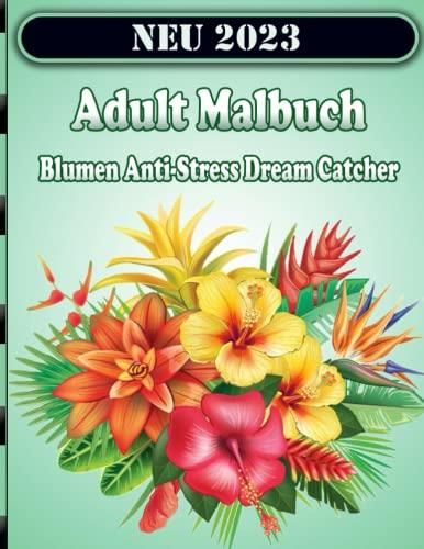 Adult Malbuch Blumen Anti Stress Dream Catcher Schöne Blumen