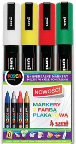 Uni Posca Marker Pc M Z Farb Plakatow Szt Mix Ceny I Opinie