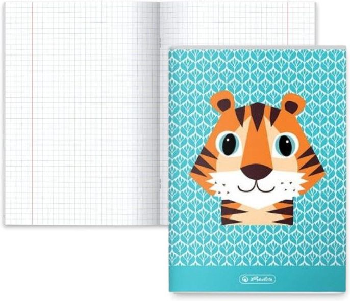 Herlitz Zeszyt Cute Animals A5 W Kratkę 32 Kartkowy Tygrysek Ceny i