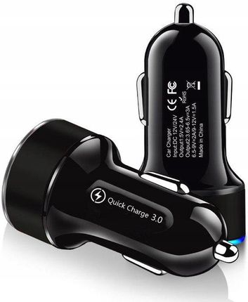 Interlook Ładowarka Do Auta Miernik Napięcia Qc 3.0 Czerwona - zdjęcie 4