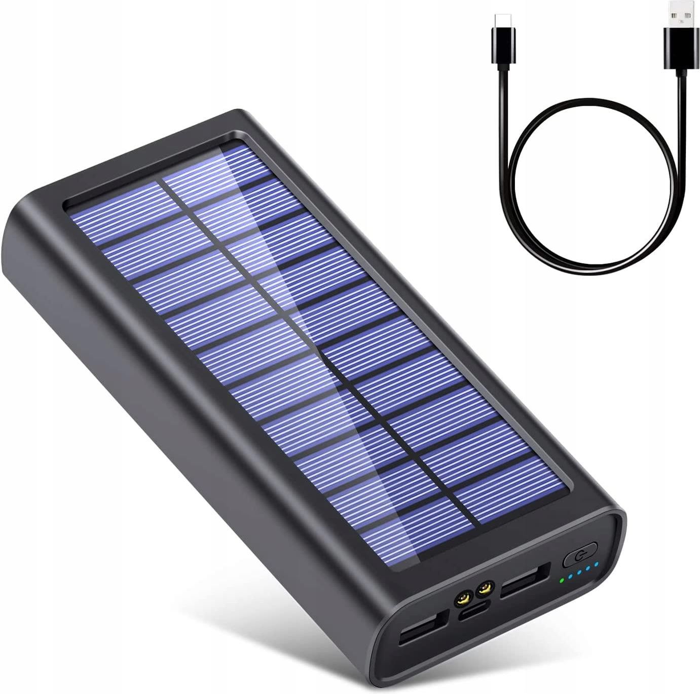 Powerbank Psooo Powerbank Power Bank Solarny Mah Latarka Usb