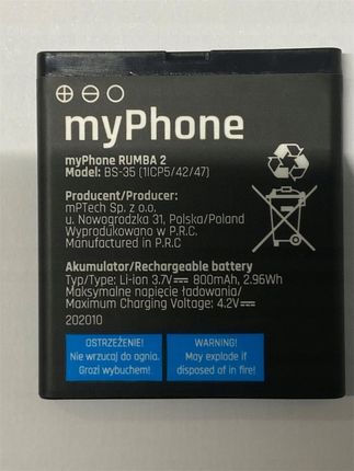 Oryginalna bateria myPhone BS-35 Rumba 2 - zdjęcie 2