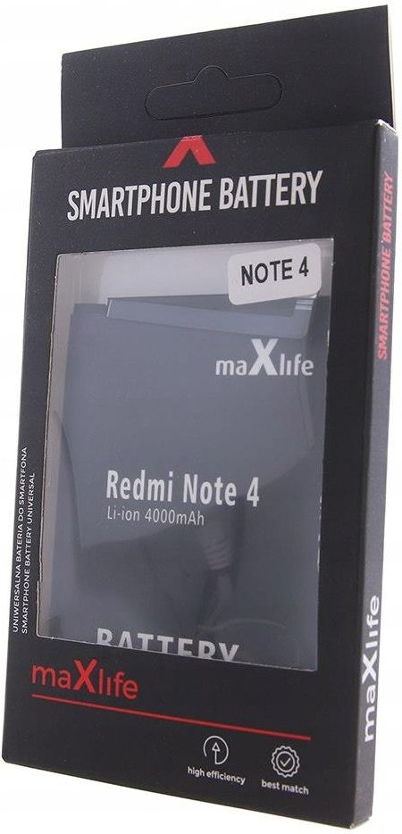 Bateria Maxlife Bateria Do Xiaomi Redmi Note 4 Bn41 4000Ma Opinie I