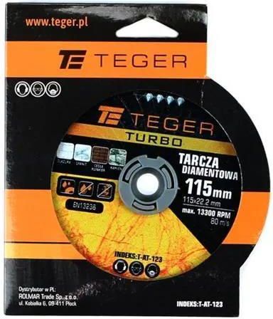 Tarcza Diamentowa Teger Tarcza Diamentowa Turbo 115X2223mm TAT123