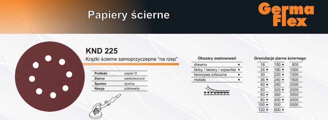 Tasmy Folie Narzedzia Krążek Ścierny Z Otworami Na Rzep 8Otw 125Mm