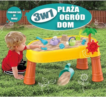 Woopie Stolik Wodny 2W1 Piaskownica Statek Piracki 8 Akc. - zdjęcie 5