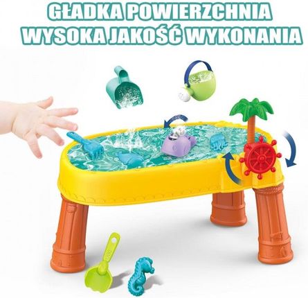 Woopie Stolik Wodny 2W1 Piaskownica Statek Piracki 8 Akc. - zdjęcie 2