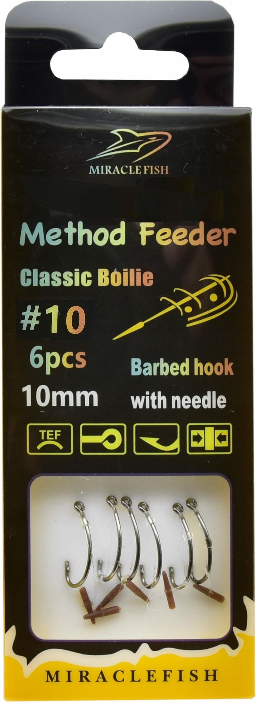 Mf Haczyki Method Feeder Na Przyponie Ze Stoperem R10