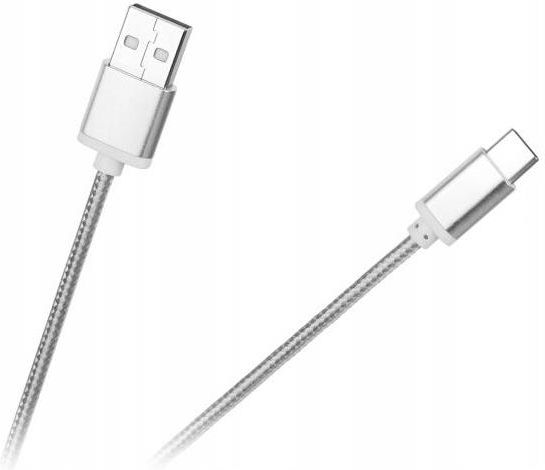 Bez Marki Kabel Usb Usb C Srebrny W Oplocie M Kable Opinie I Ceny