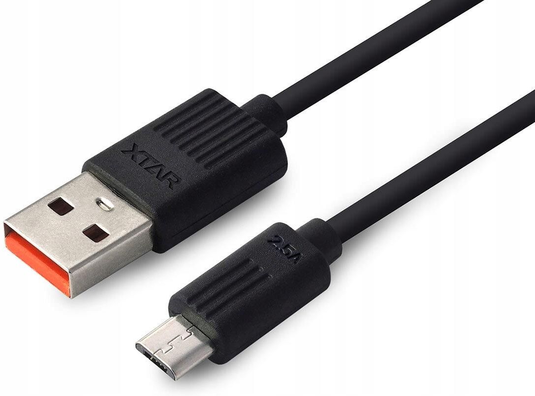 Xtar Kabel Usb Micro Usb Quick Charge 2 4A Czarny 80Cm Kable Opinie