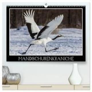 Mandschurenkraniche Hochwertiger Premium Wandkalender 2024 DIN A2 Quer