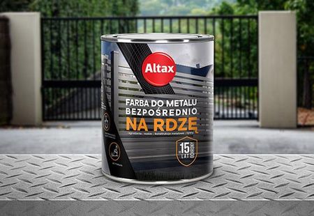 Altax Farba Do Metalu Na Rdzę 2,5L Brązowy Półmat - zdjęcie 2