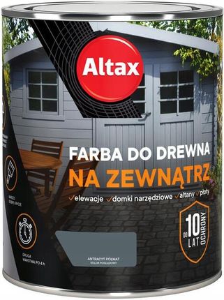 Altax Farba Do Drewna Antracyt Półmat 2.5L - zdjęcie 3