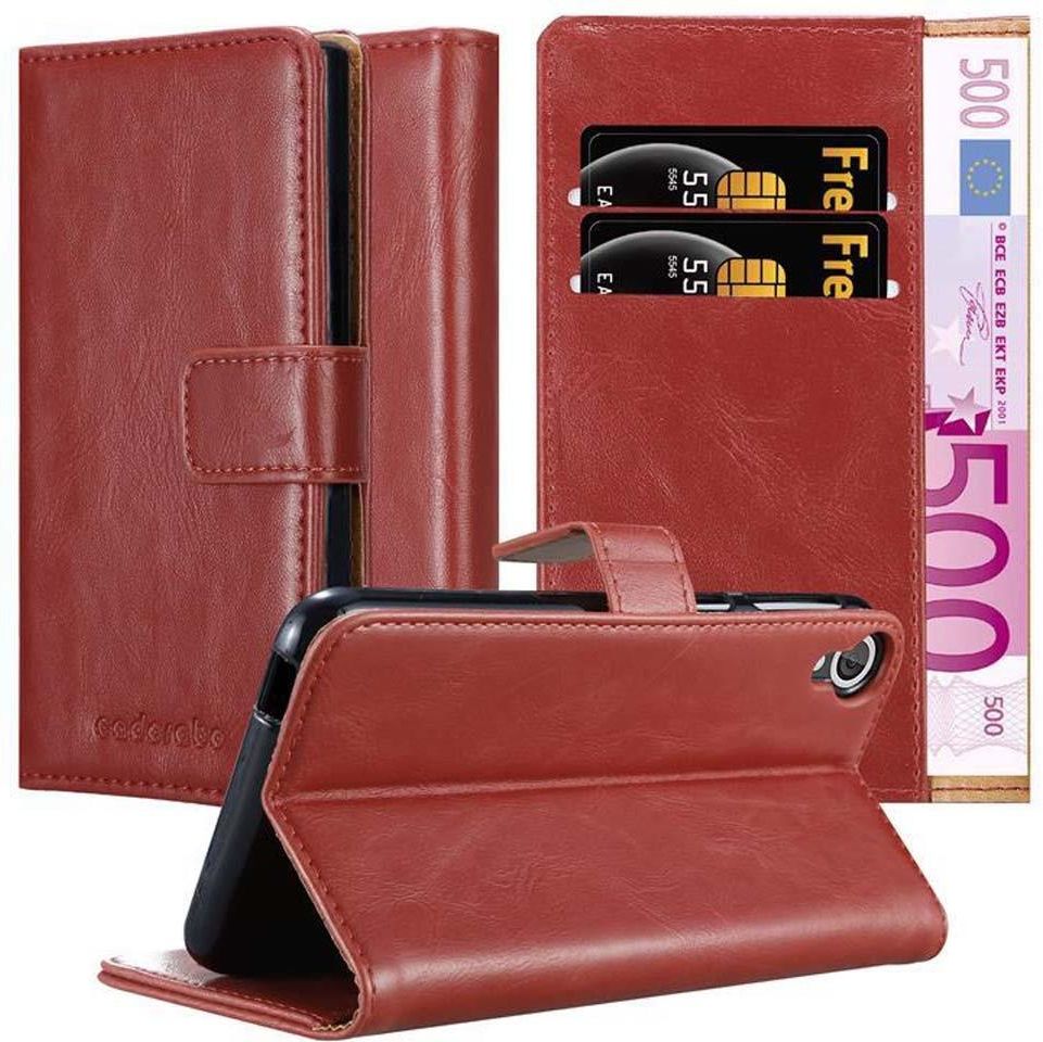 Cadorabo Etui Do Htc Desire 820 W Pokrowiec Czerwone Wino Etui Na