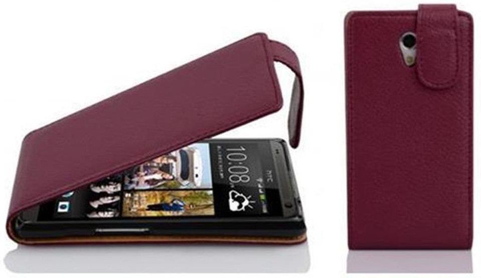 Cadorabo Flip Case Do Htc Desire Pokrowiec W Bordeaux Fioletowy