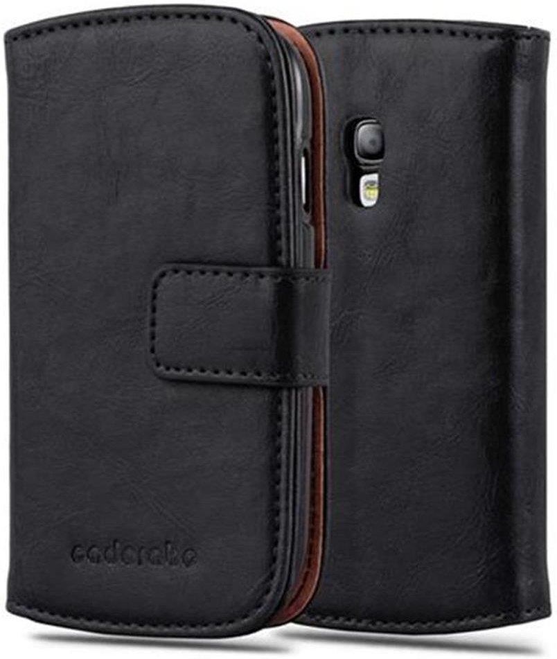 Cadorabo Etui Do Samsung Galaxy S Mini W Pokrowiec Czarny Grafit